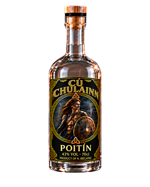 Cú Chulainn Poitín 700ml bottle, Kneecap Drinks