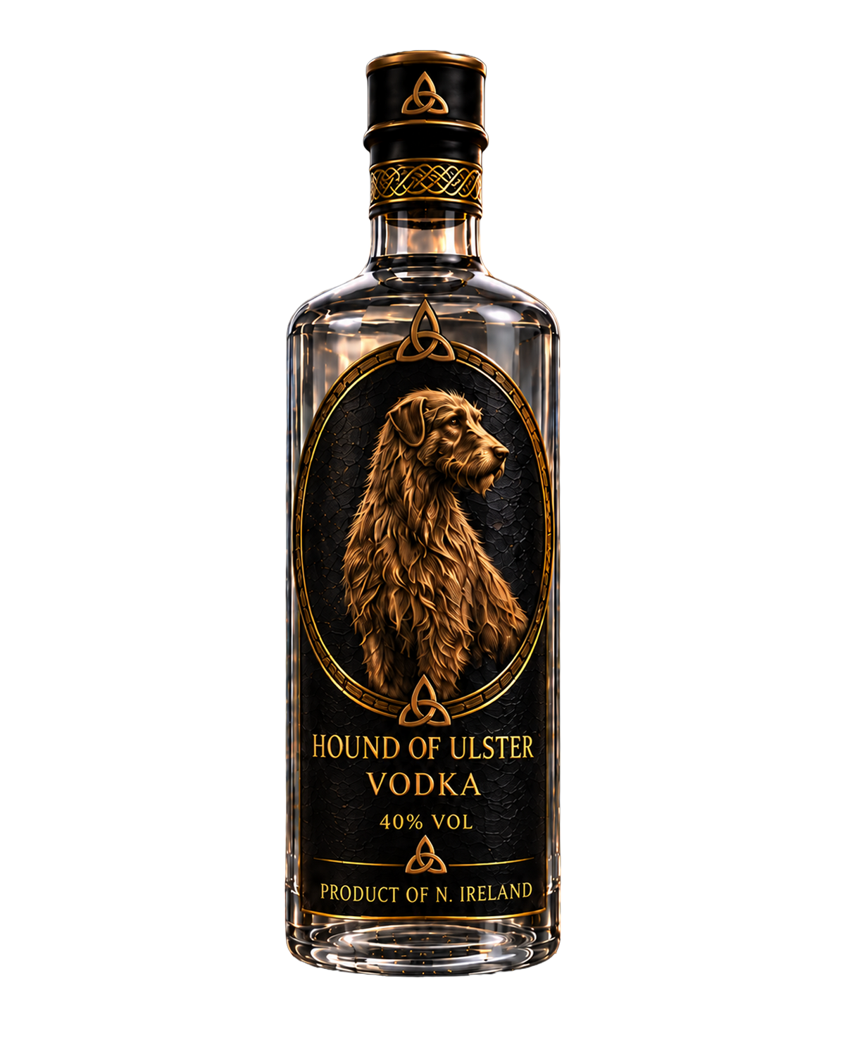 Hound of Ulster Vodka 700ml bottle, Kneecap Drinks